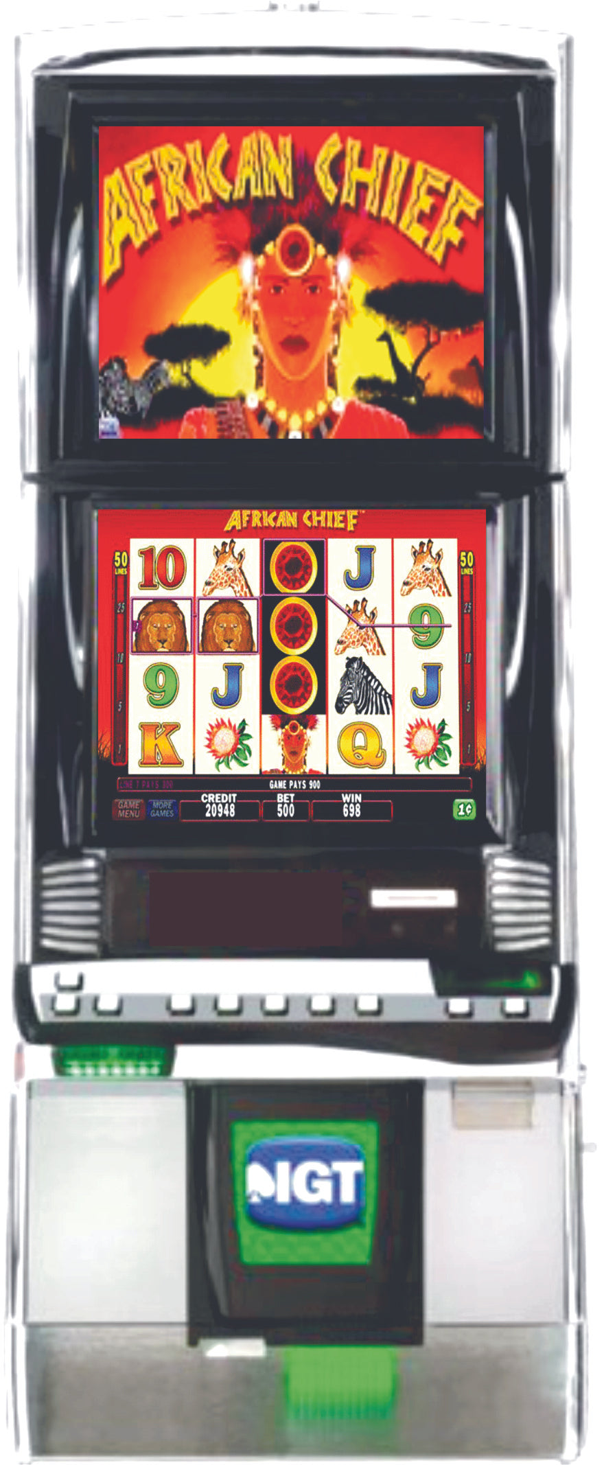 IGT African Chief Video Slot Machine