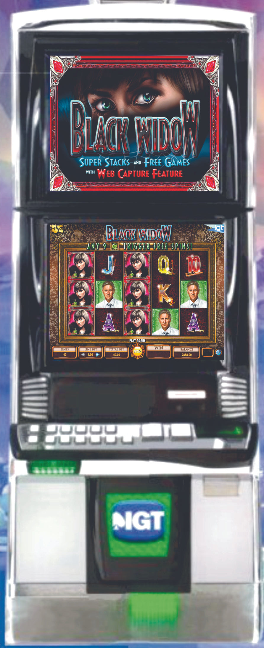 IGT Black Widow Video Slot Machine