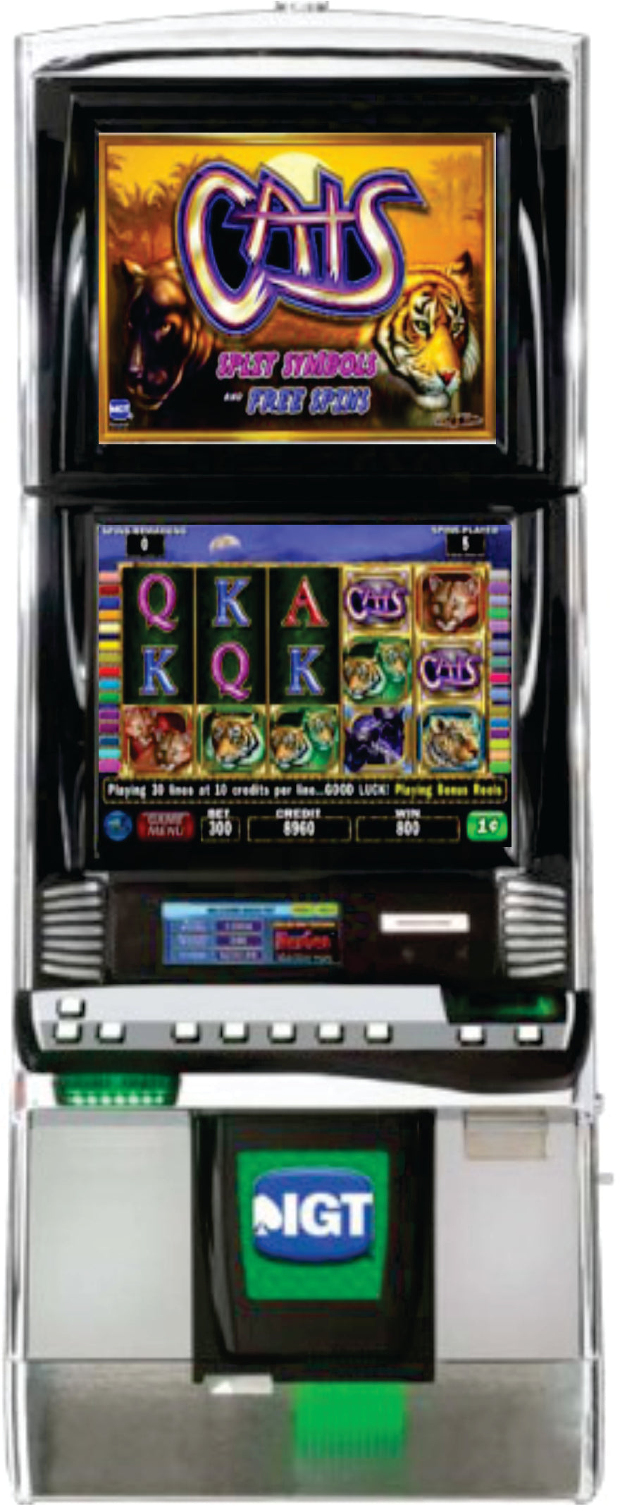 IGT Cats Video Slot Machine Game