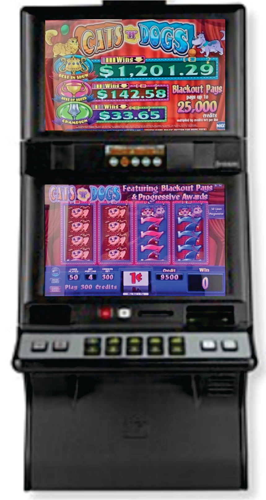IGT Cats & Dogs Video Slot Machine