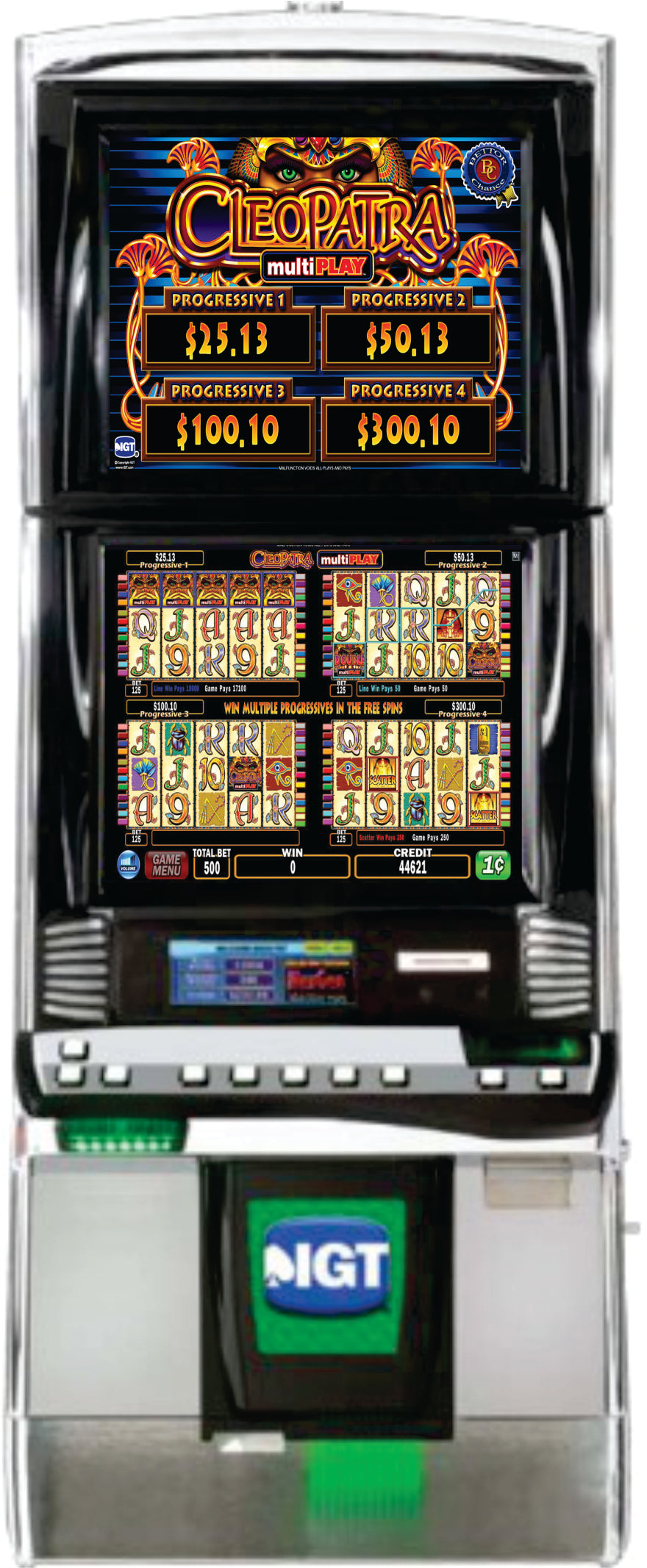 IGT Cleopatra Multi-Play Video Slot Machine