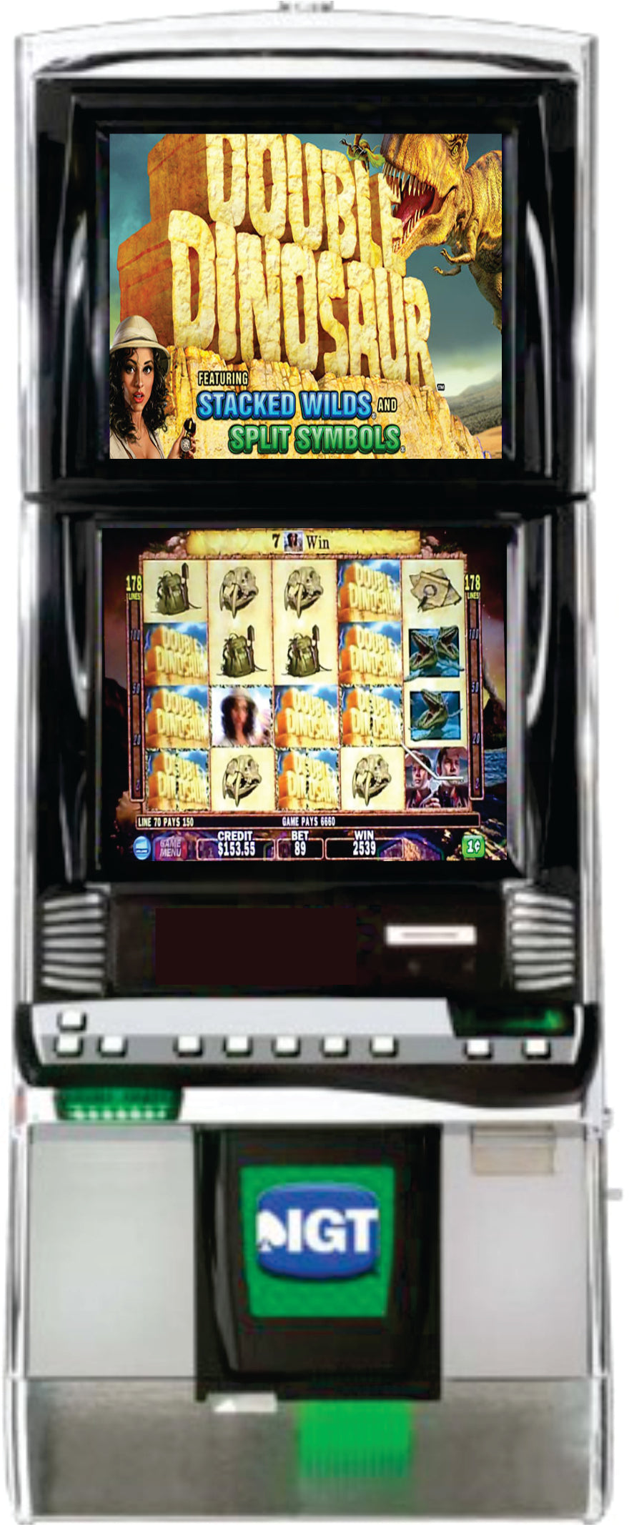 IGT Double Dinosaur Video Slot Machine