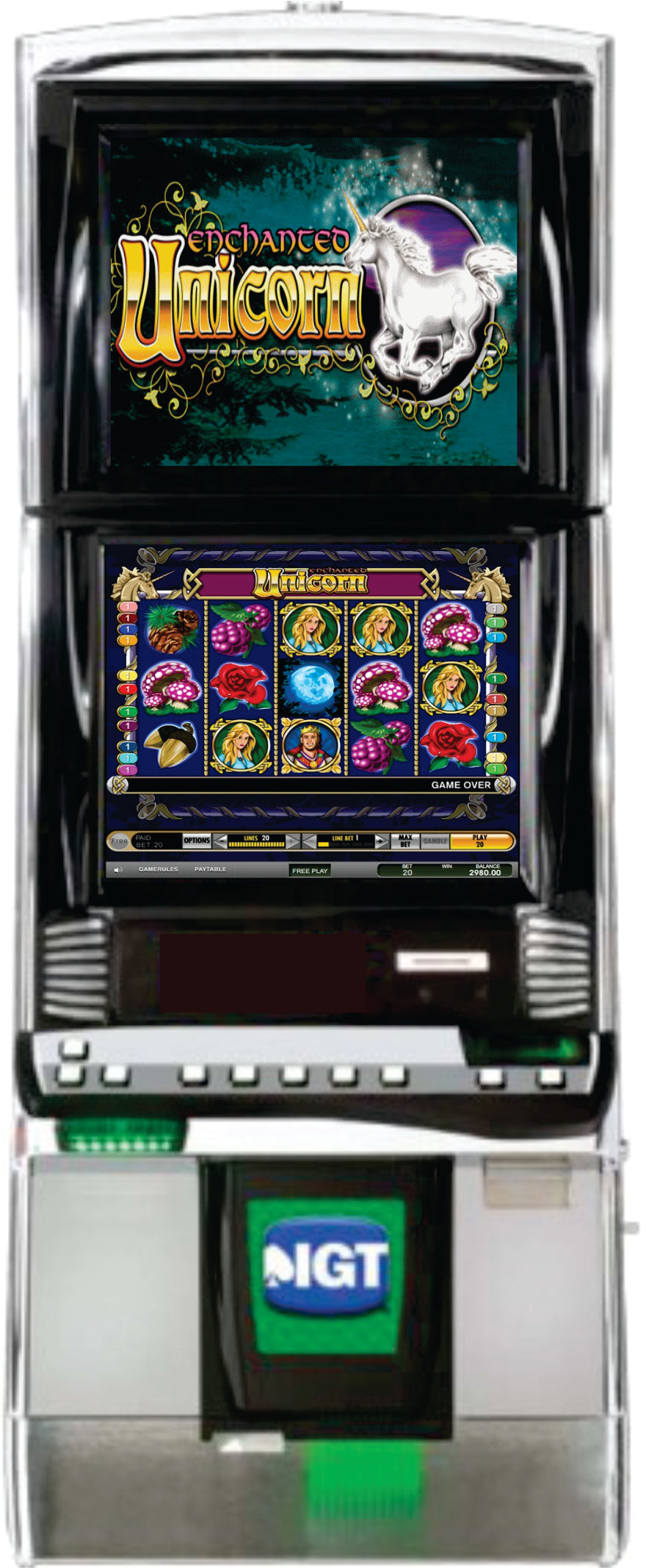 IGT Enchanted Unicorn Video Slot Machine