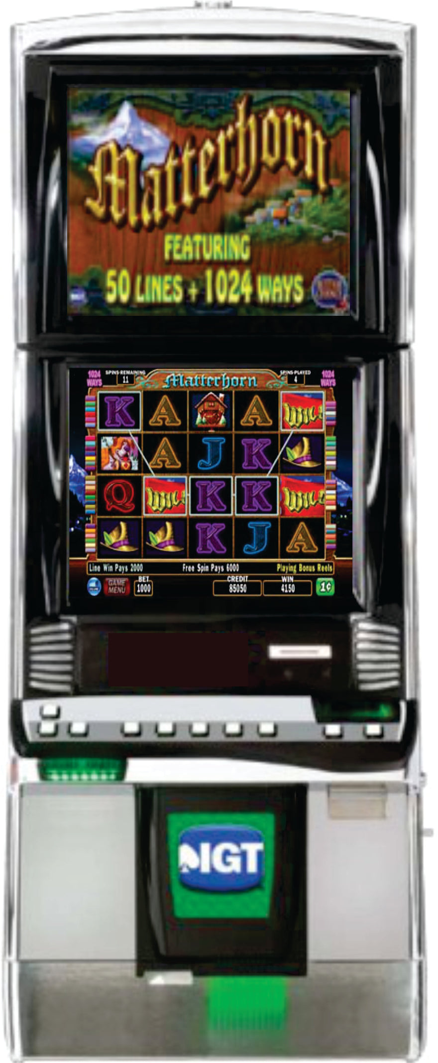 IGT Matterhorn Video Slot Machine