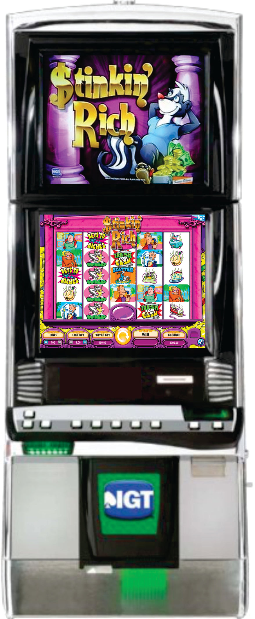 IGT Stinkin' Rich Video Slot Machine