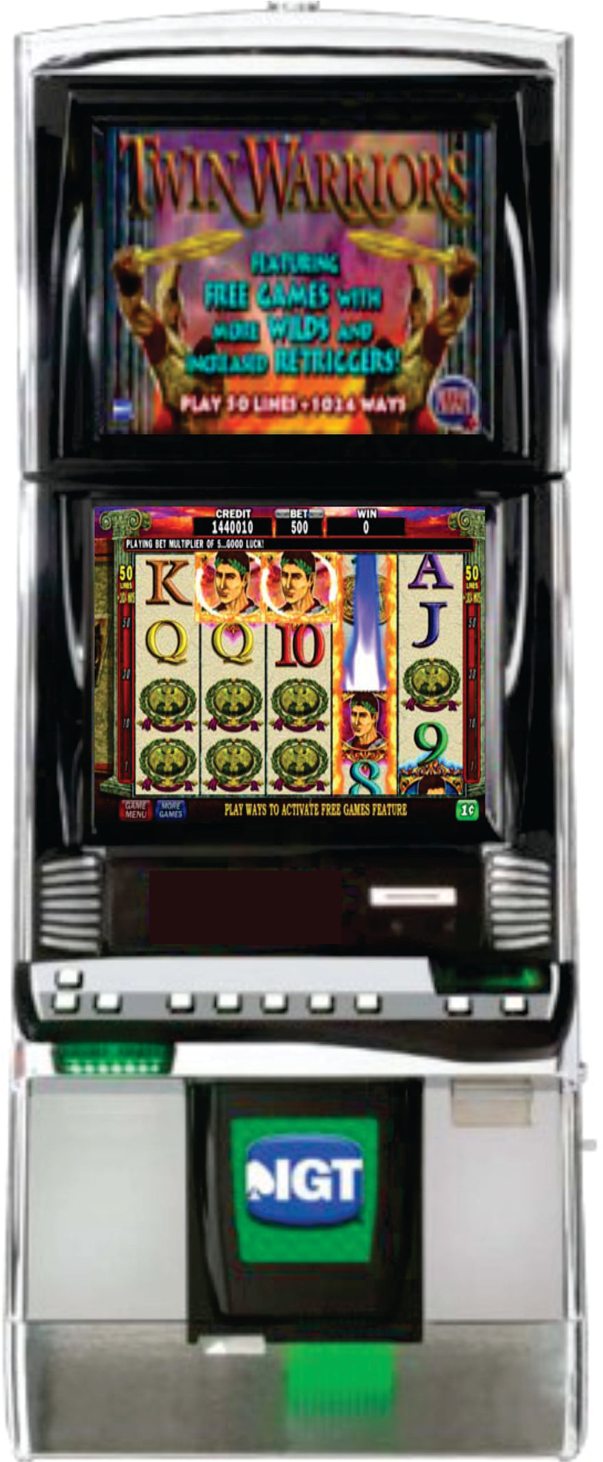IGT Twin Warriors Video Slot Machine