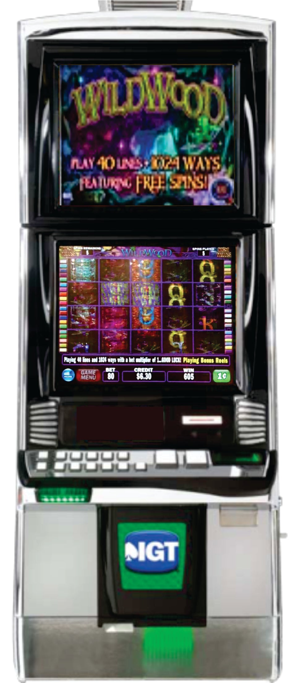IGT Wildwood Video Slot Machine