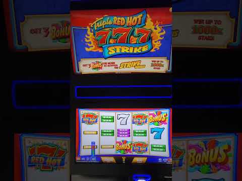 IGT Triple Red Hot 7's Strike Video Slot Machine