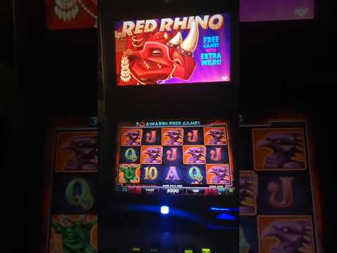 IGT Red Rhino Video Slot Machine