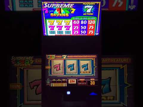 IGT Supreme Sevens Video Slot Machine