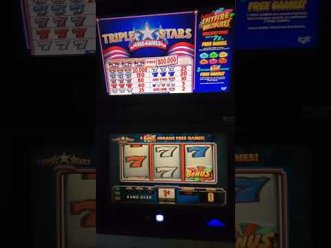 IGT Triple Stars Free Games Video Slot Machine