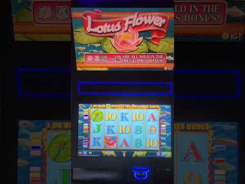 IGT Lotus Flower Video Slot Machine