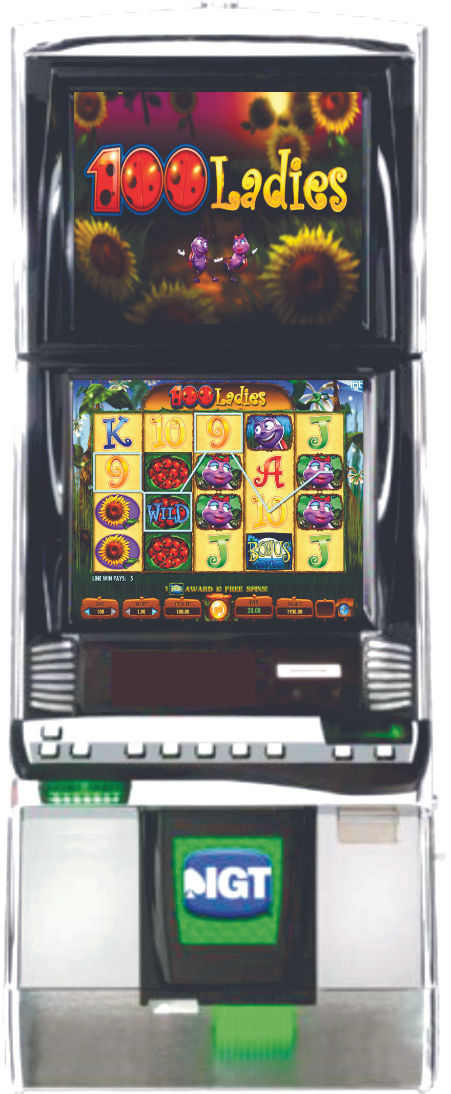 IGT 100 Ladies Video Slot Machine