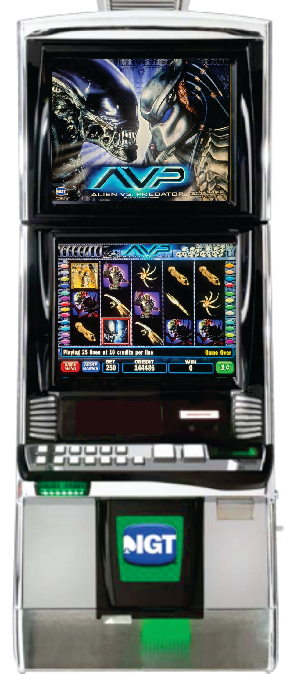 IGT Alien VS  Predator Video Slot Machine