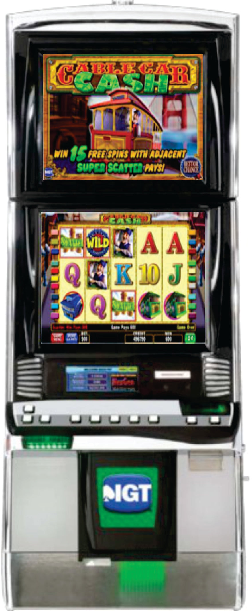 IGT Cable Car Cash Video Slot Machine