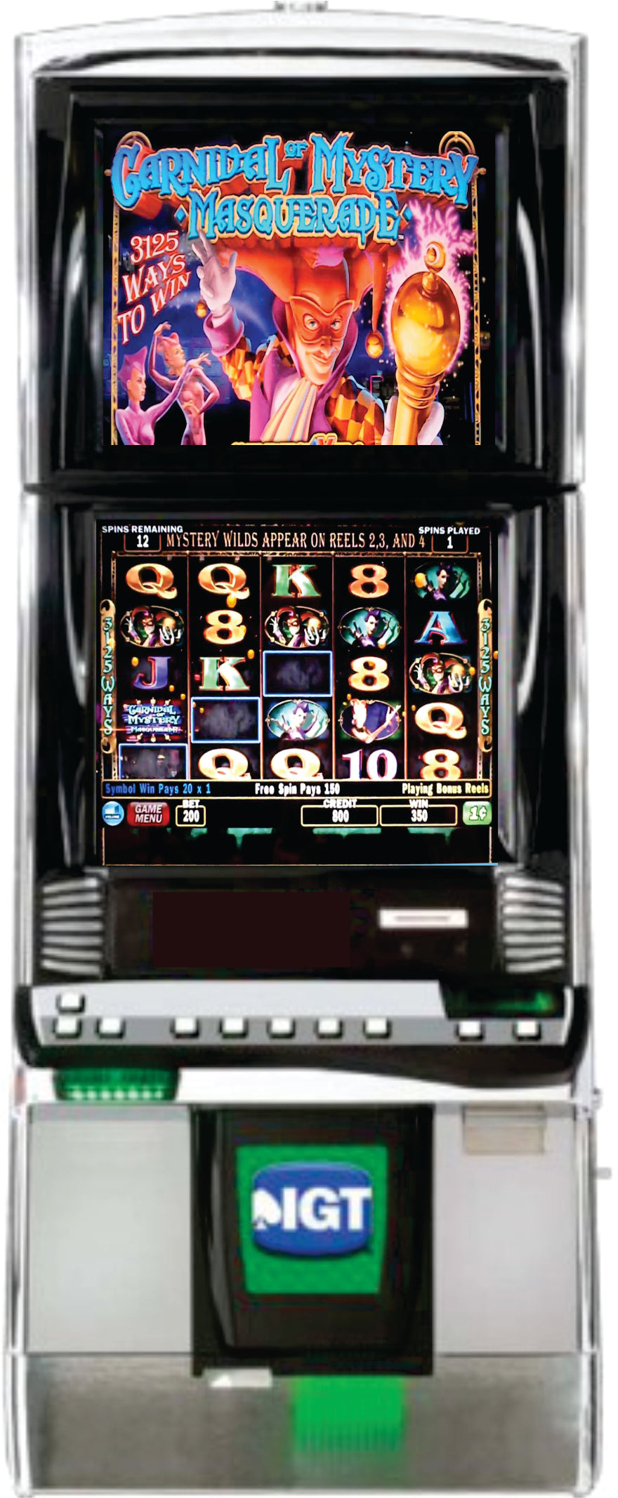 IGT Carnival of Mystery Masquerade Video Slot Machine