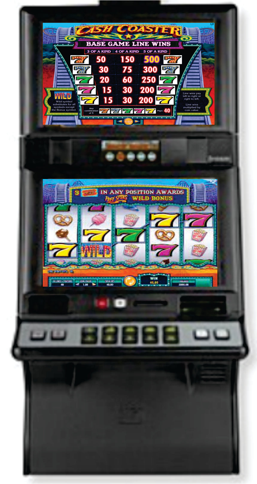 IGT Cash Coaster Video Slot Machine