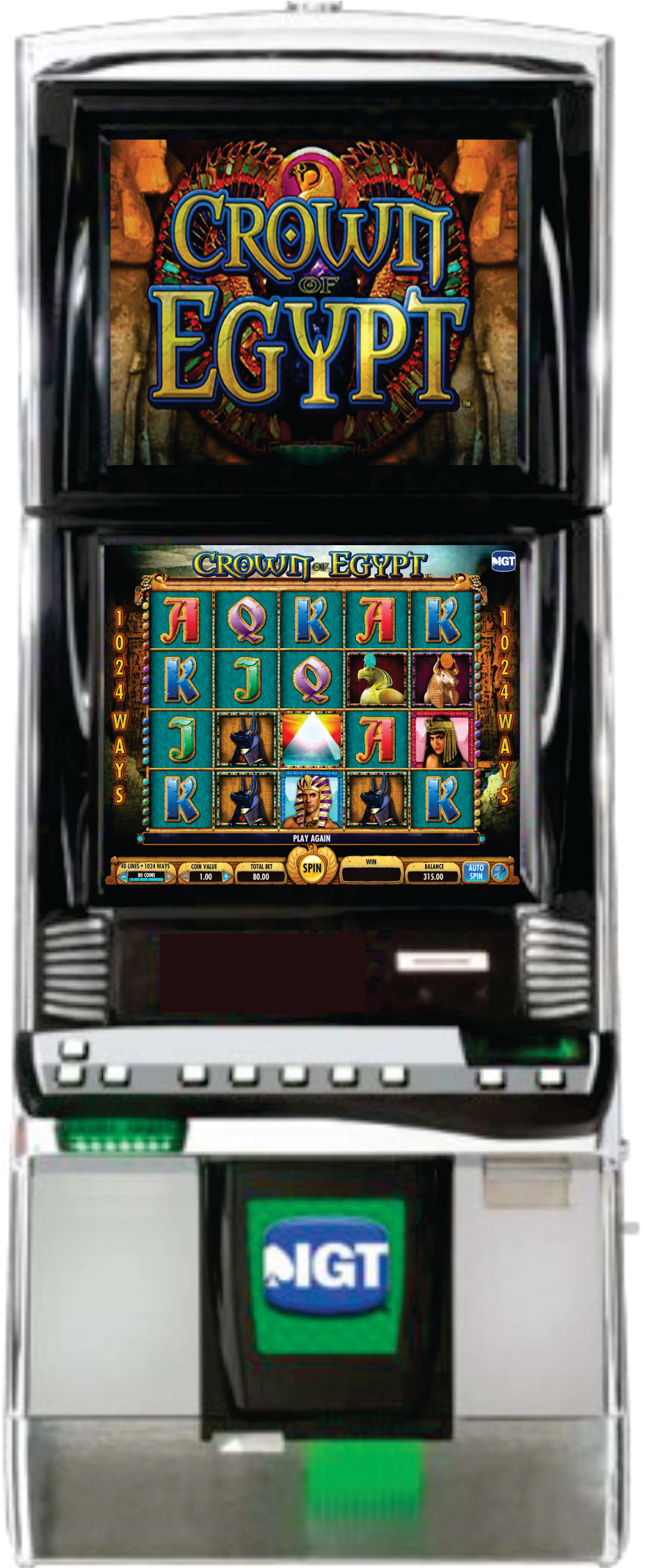 IGT Crown of Egypt Video Slot Machine