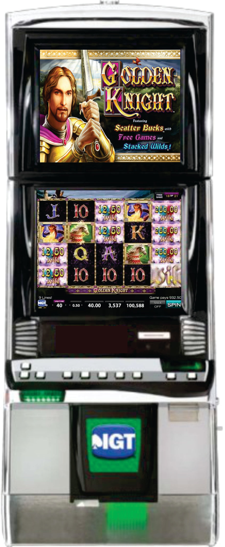 IGT Golden Knight Video Slot Machine