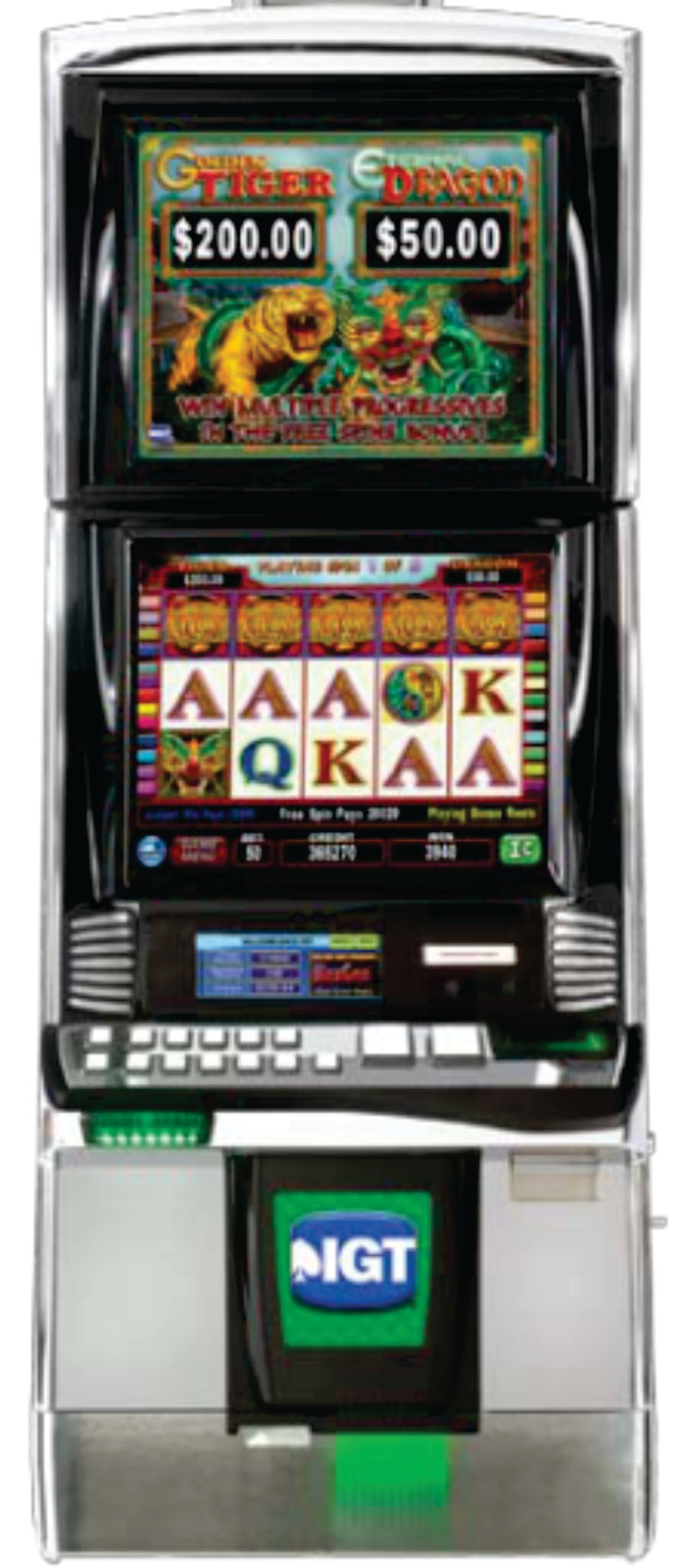 IGT Golden Tiger External Dragon Video Slot Machine