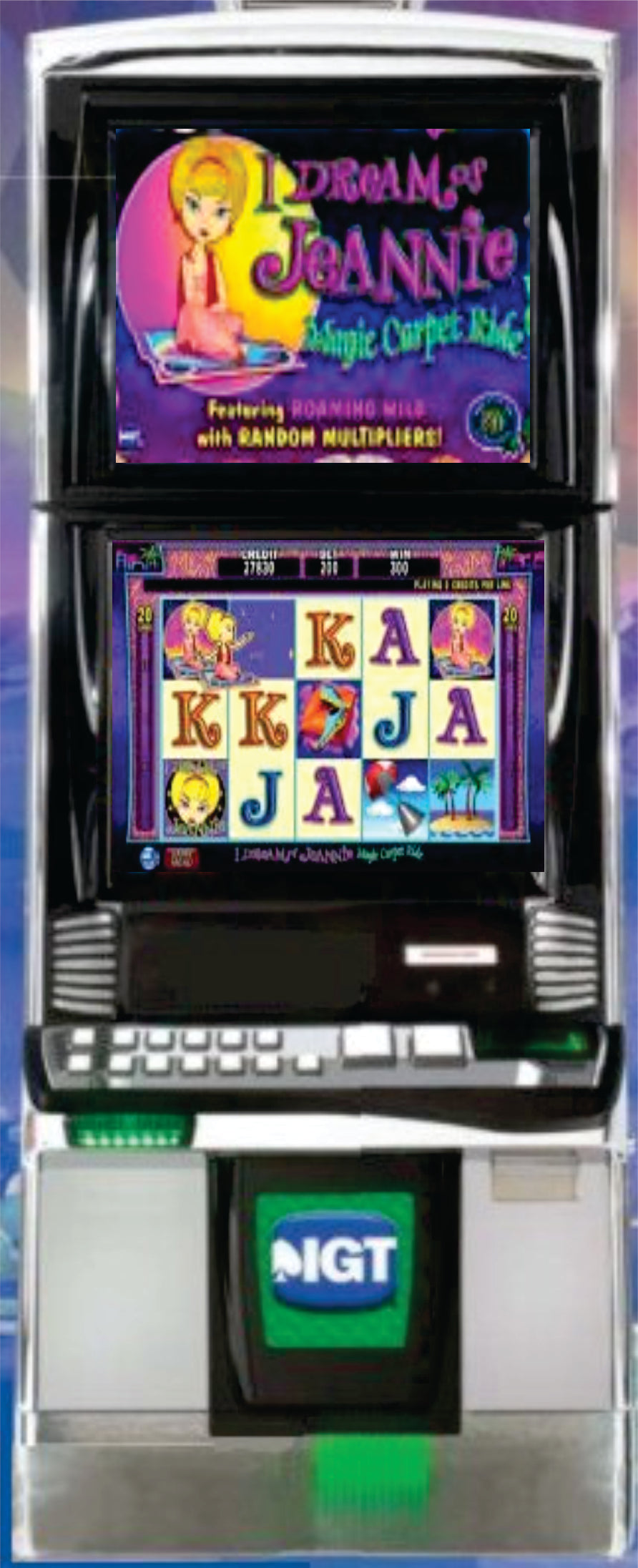 IGT I Dream of Jeannie Magic Carpet Ride Video Slot Machine