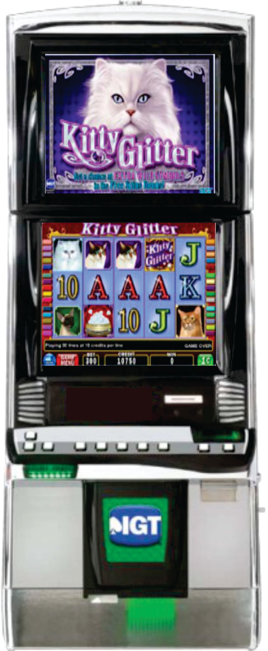 IGT Kitty Glitter & Maltese Fortune Video Slot Machine