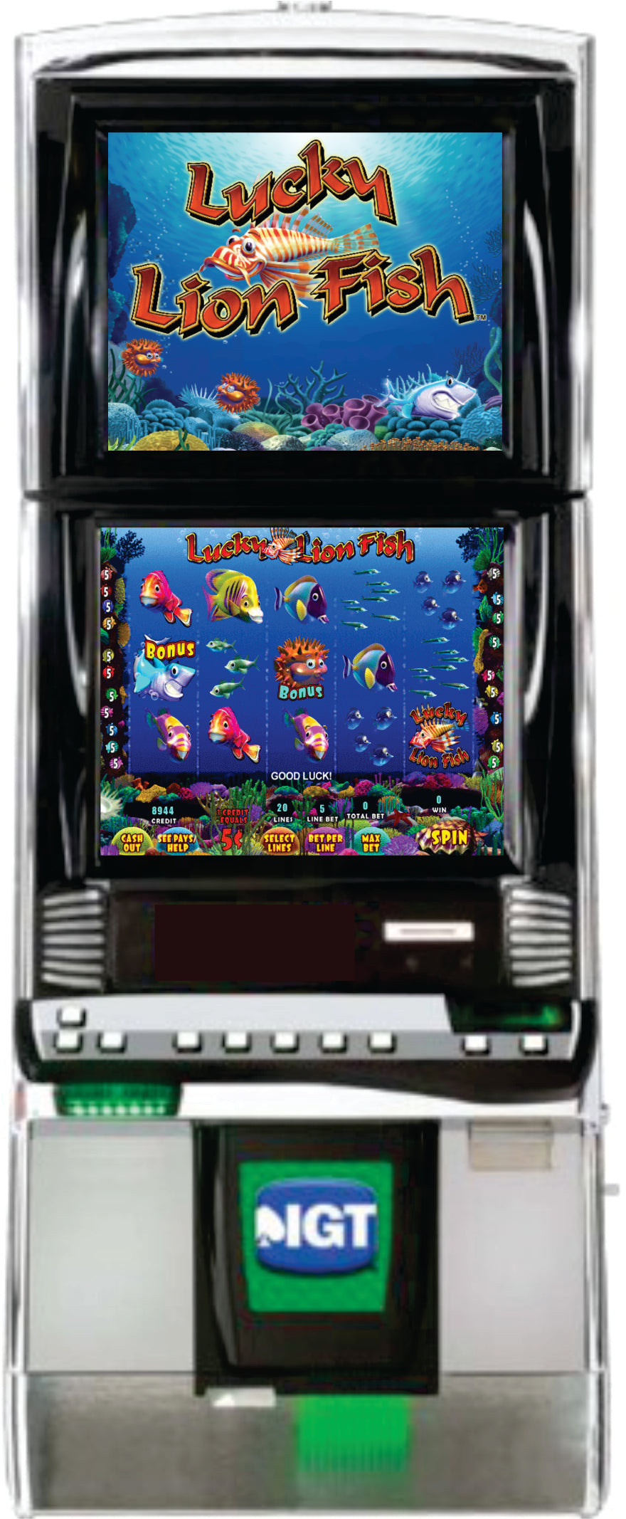 IGT Lucky Lion Fish Slot Machine