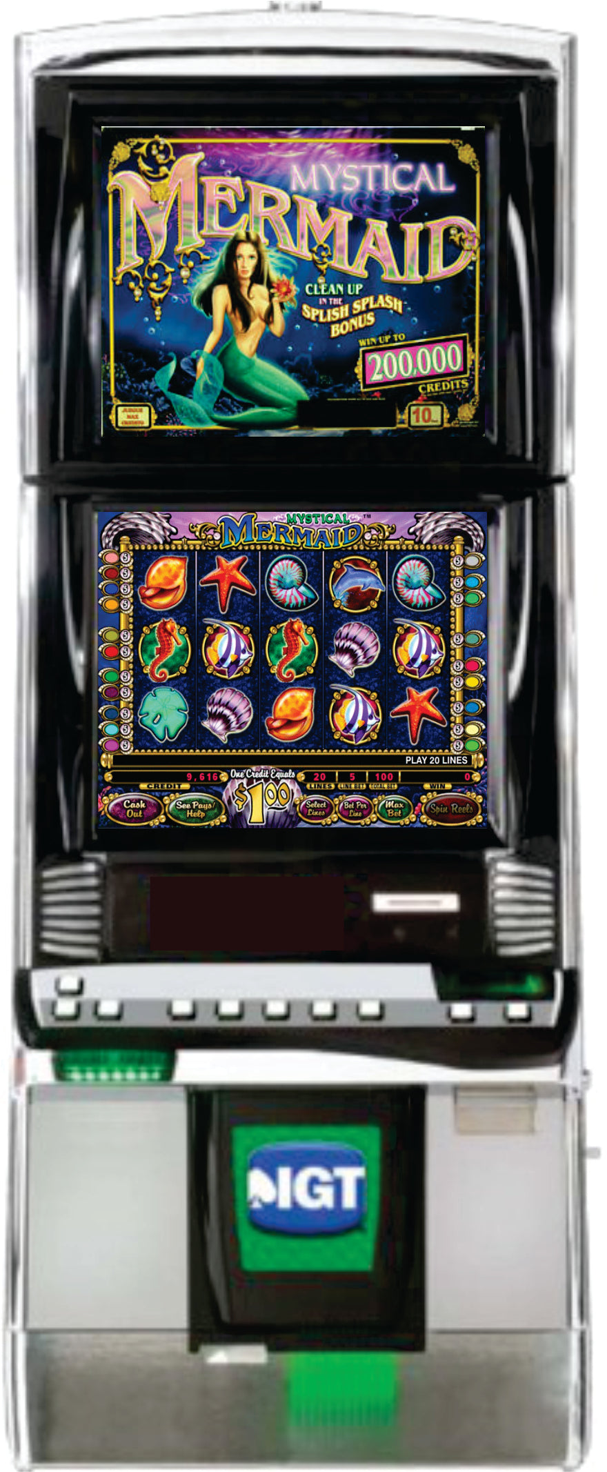 IGT Mystical Mermaid Video Slot Machine