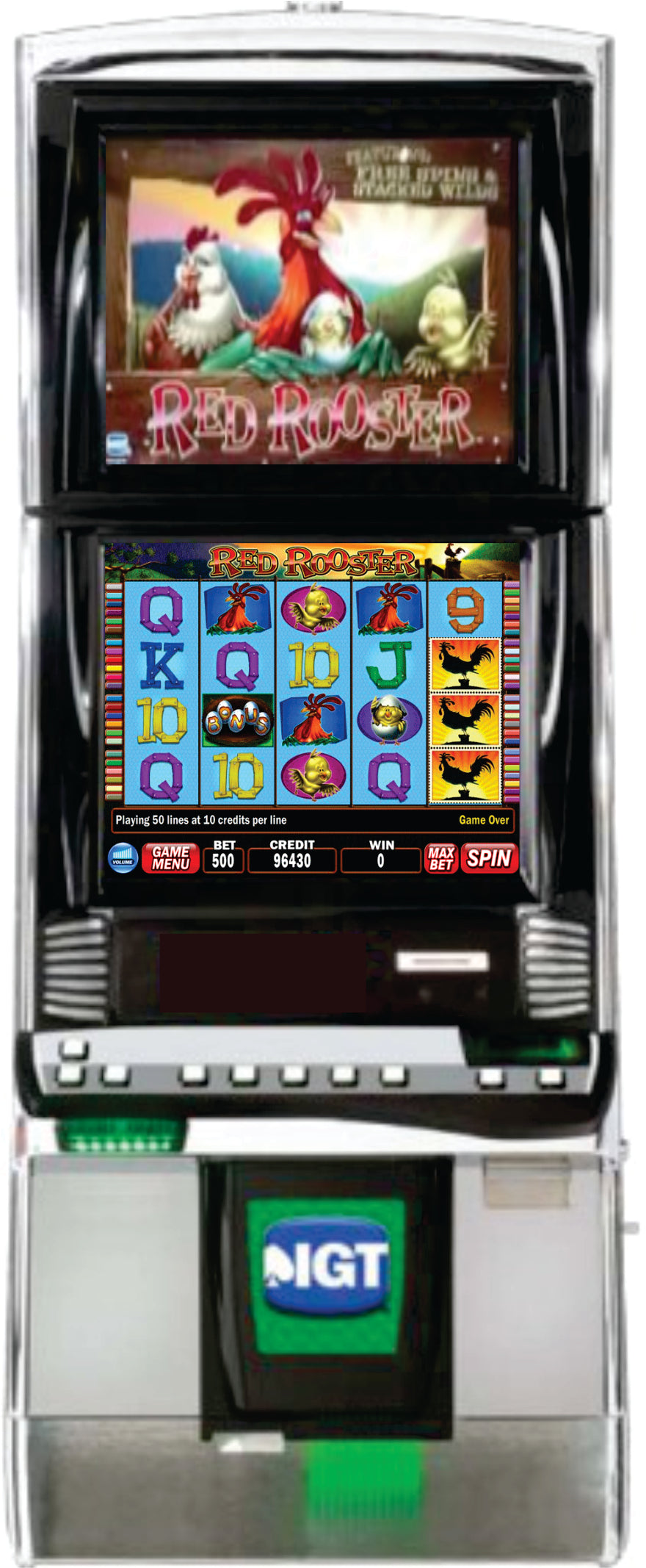 IGT Red Rooster Video Slot Machine