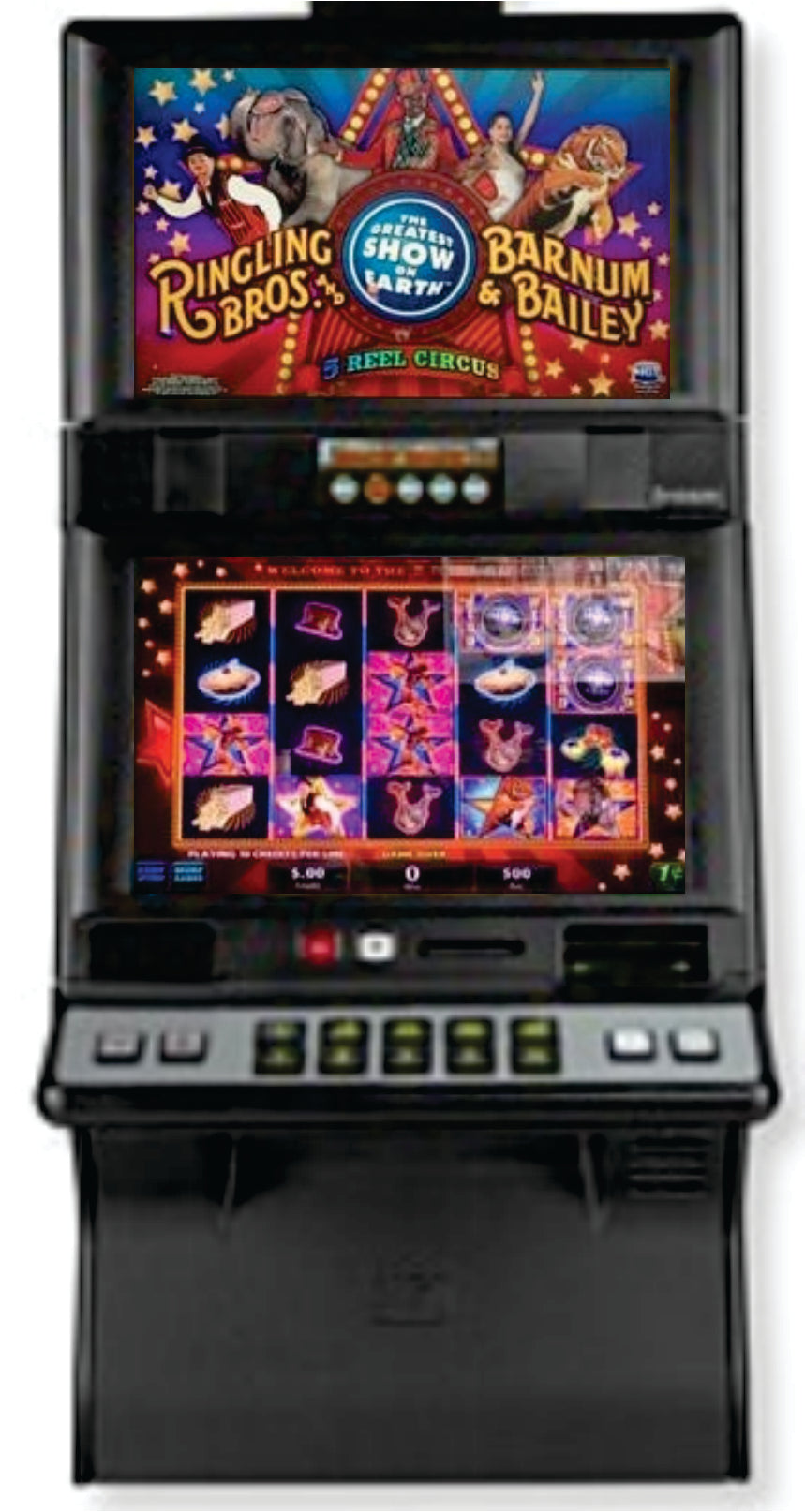 IGT Ringling Bros. and Barnum & Bailey 5 Reel Circus Video Slot Machine