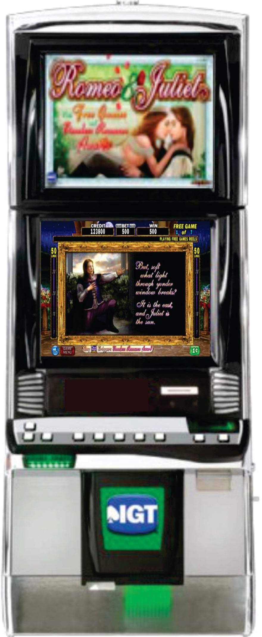 IGT Romeo & Juliet Video Slot Machine