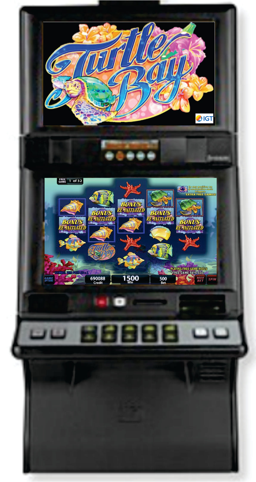 IGT Turtle Bay Video Slot Machine